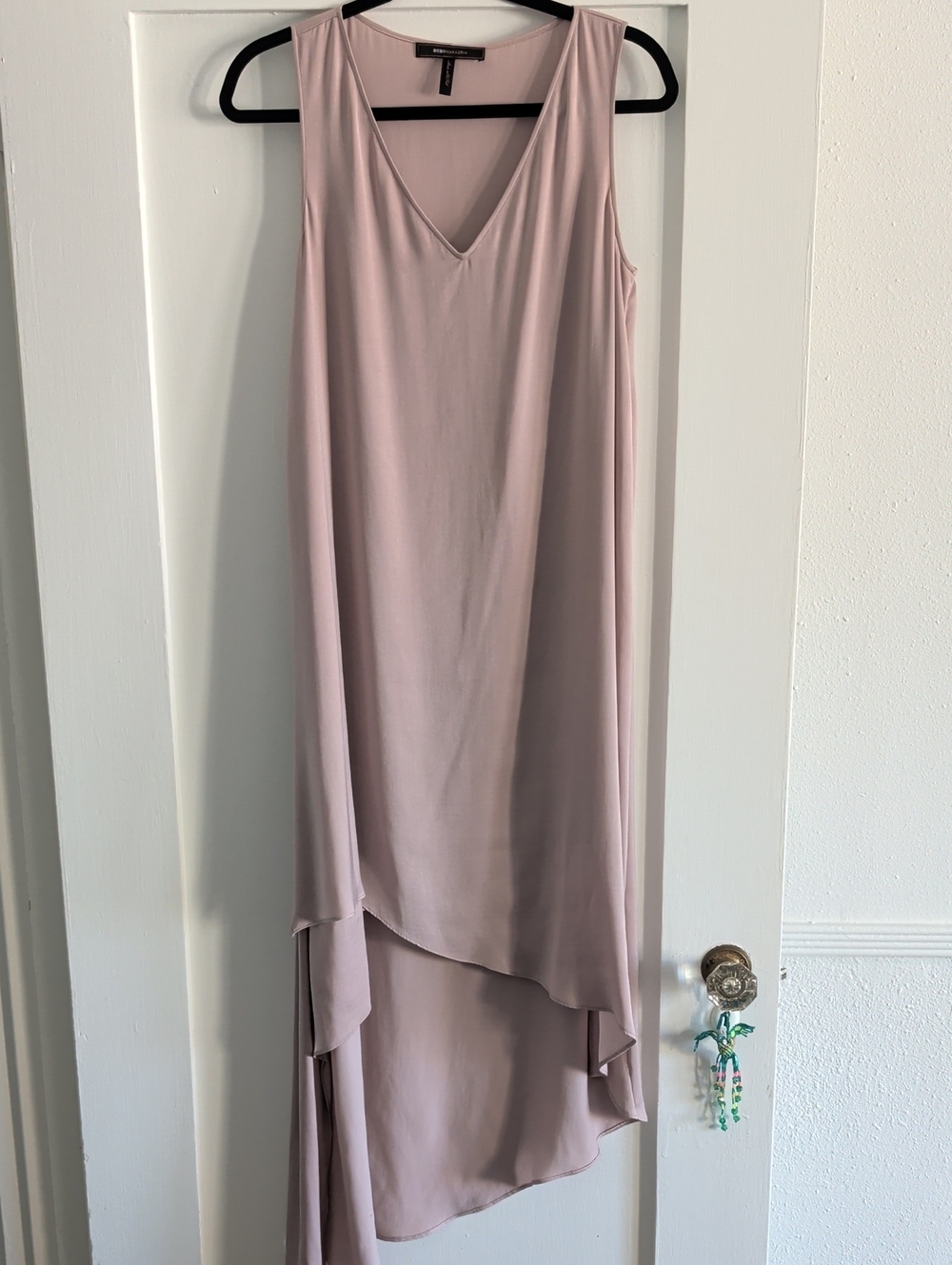 BCBGMaxAzria Soft Blush Pink Sleeveless Midi Dress